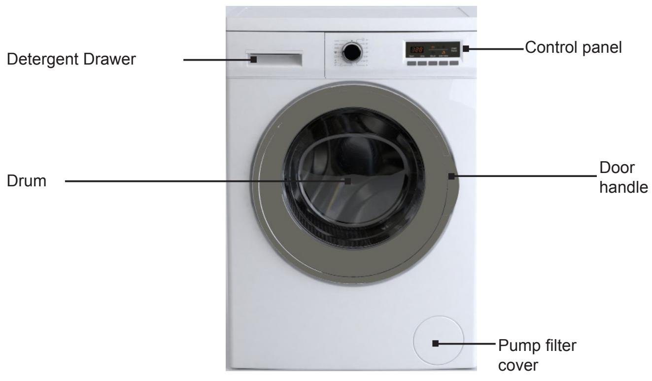 AMICA WA14642W - WA14655W - WA14656W - WA14657W - WA14662W - WTA14305W - DESCRIPTION OF THE APPLIANCE - 1