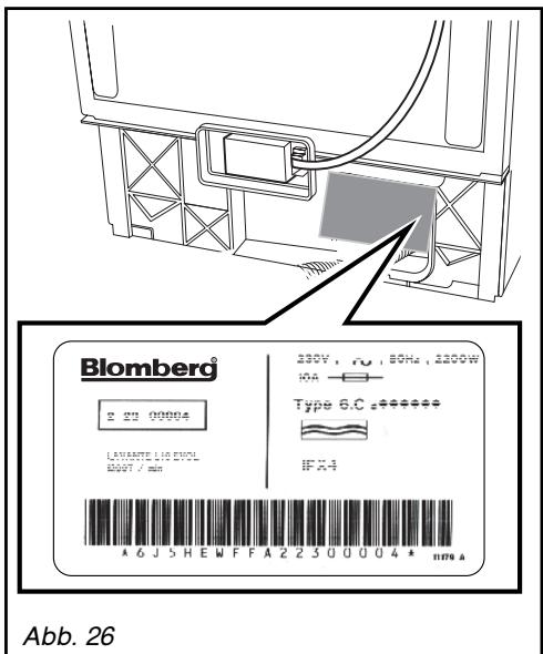 BLOMBERG TKF 8456 AGE 63 - ORIGINAL-ERSATZTEILE - 1