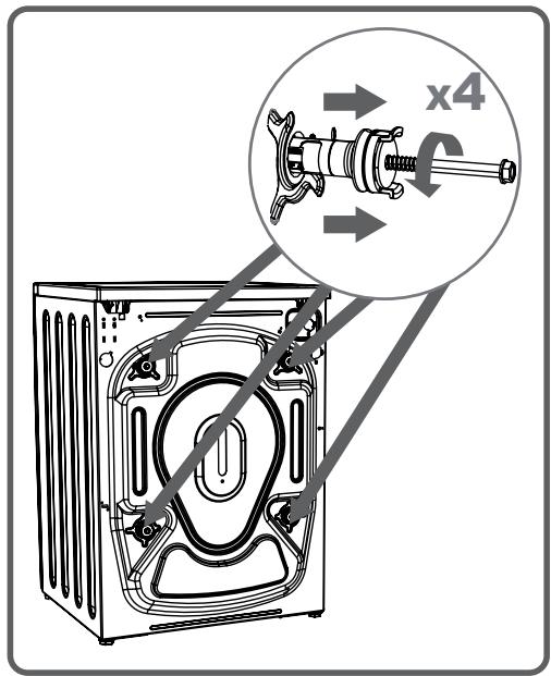 SHARP ES-GFD9144I3 - CHAPITRE -3 : INSTALLATION DE LA MACHINE (RETRAIT DES VIS DE BRIDAGE) - 1