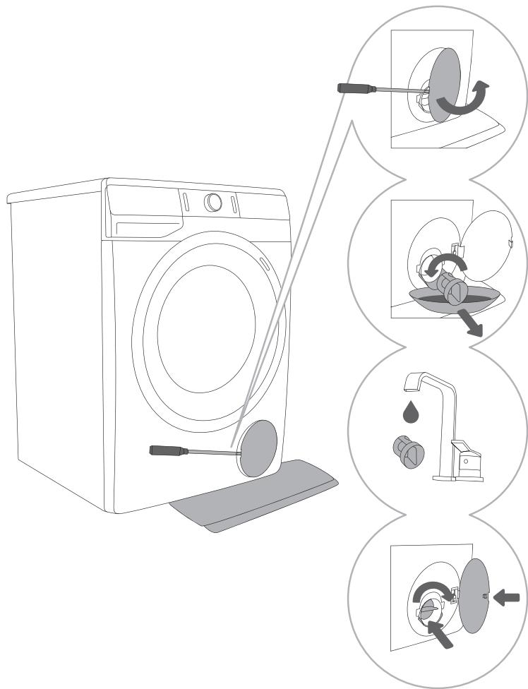 GORENJE WA946 - NETTOYAGE DU FILTRE DE LA POMPE - 1