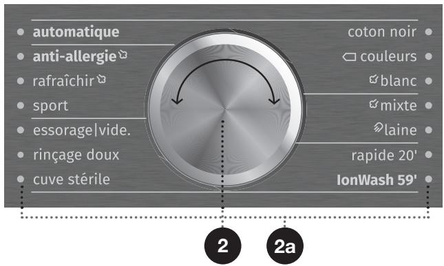 GORENJE WS168LNST - Étape 3: choix du programme de LAVAGE - 1