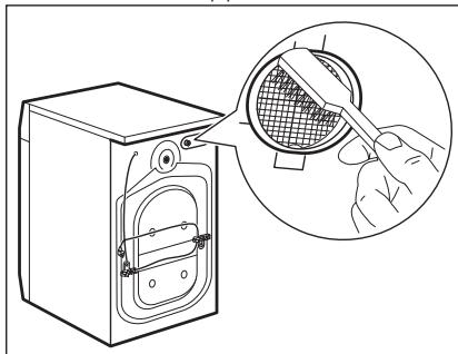 AEG-ELECTROLUX L7FBR842E - Nettoyage du tuyau d'arrivée d'eau et du filtr de la vanne - 3