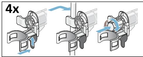 BOSCH WVH28463FF - Poser les cales de transport : - 2