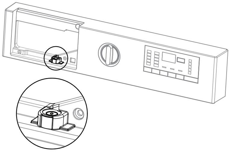 BEKO WCA160 - Réglage des pieds avec le niveau d'eau - 1