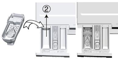 BEKO WDW85122 - Si le produit contient un réservoir pour lessive liquide: - 1