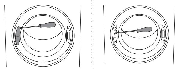 ASKO W6984S - Inversion du SENS d'ouverture du HUBLOT - 3