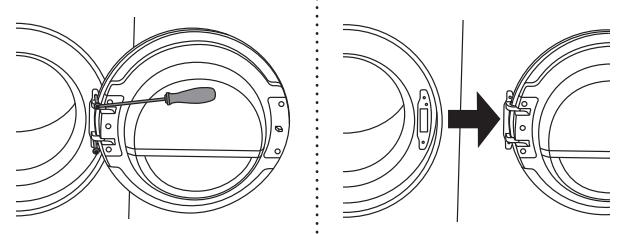 ASKO W6984S - Inversion du SENS d'ouverture du HUBLOT - 2