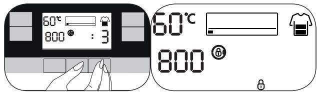 BEKO WMY101283 - Activation de la sécurité enfants : - 2