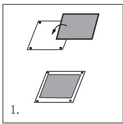 HAIER HW 7014829 - Paste the felts and install the plastic board - 1