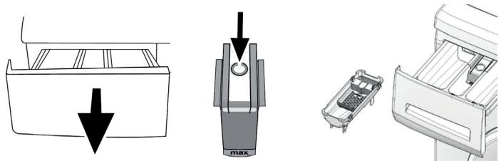 ESSENTIELB ELF 714DD4 - Tiroir à produits, siphon et boîtier amovible pour lessive liquide - 1