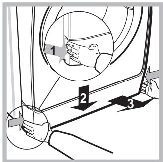 INDESIT ITWA B 61051 W - Opening the porthole door manually - 2