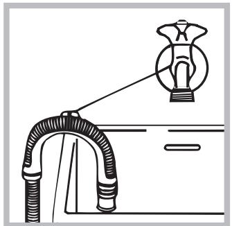INDESIT ITWA B 61051 W - Connecting the drain hose - 2