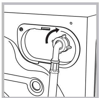INDESIT BIWMIL71252EU - Anschluss des Zulaufschlauches - 2