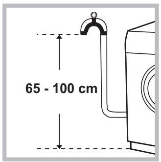 INDESIT BIWMIL71252EU - Collegamento del tubo di scarico - 1