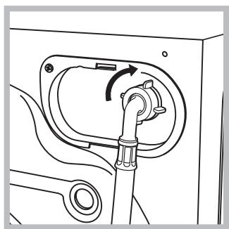 INDESIT BIWMIL71252EU - Collegamento del tubo di alimentazione dell'acqua - 2