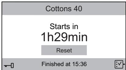 AEG-ELECTROLUX L9FEC969S  -  L9FER942C - Démarage d'un programme avec départ différé - 1
