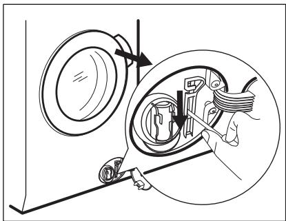 AEG-ELECTROLUX L9FEC969S  -  L9FER942C - Ouverture d'urgence du hublot - 4