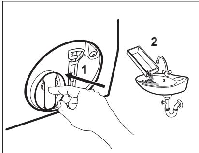 AEG-ELECTROLUX L8FEE845X  -  L8FEE96S -  L8FER842E -  L8FER942C -  L8FER962C -  L8FE86484 - Pour nettoyer la pompe,procédez comme suit : - 4