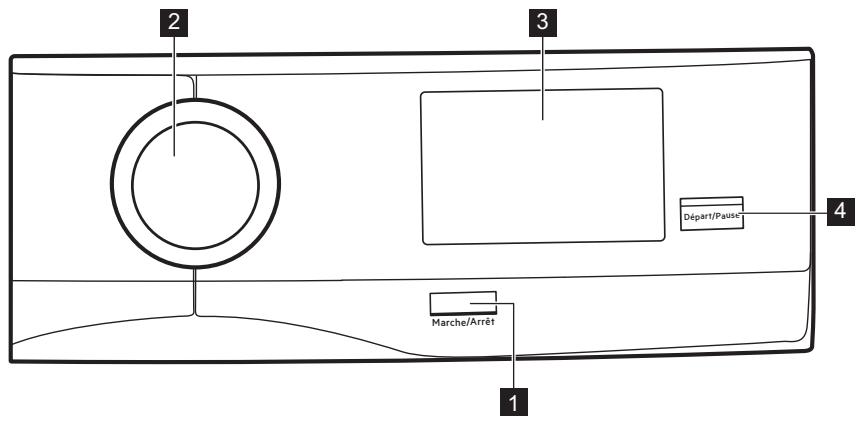 AEG-ELECTROLUX L8FEE845X  -  L8FEE96S -  L8FER842E -  L8FER942C -  L8FER962C -  L8FE86484 - Description du bandeau de commande - 1