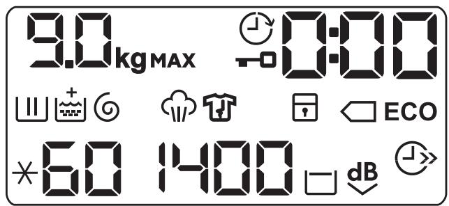 AEG-ELECTROLUX L7FBE841R  -  L7FBE86W -  L7FBE941 - Affichage - 1