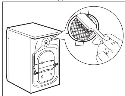 AEG-ELECTROLUX L7FBE841R  -  L7FBE86W -  L7FBE941 - Nettoyage du tuyau d'arrivée d'eau et du filtr de la vanne - 3