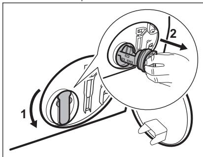 AEG-ELECTROLUX L63470FL  -  L6468AFL -  L68480FL - Procesder comme suit pour le nettoyage de la pompe : - 5