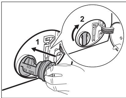 AEG-ELECTROLUX L63470FL  -  L6468AFL -  L68480FL - Procesder comme suit pour le nettoyage de la pompe : - 8