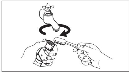 AEG-ELECTROLUX LJUBILINE6 - Pour nettoyer les filtres du tuyau d'arrivee d'eau : - 1