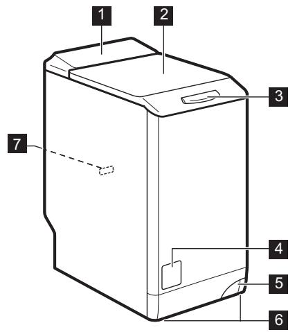 AEG-ELECTROLUX L7TBE722 - Vue d'ensemble de l'appareil - 1