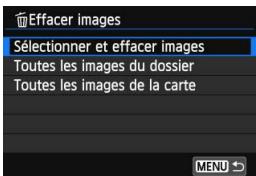 CANON EOS 250D - MENU sélection < > d'images à effacer par lot - 2