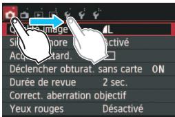 CANON EOS 250D - Écran de menu (exemple d'affichage) - 1