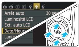 CANON EOS 250D - Affichez l'écran du menu. - 1