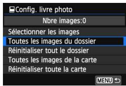 CANON EOS 250D - Spécification de toutes les images dans un dossier ou sur une carte - 1