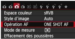CANON EOS 250D - AF : modification du fonctionnement de la mise au point automatique - 2