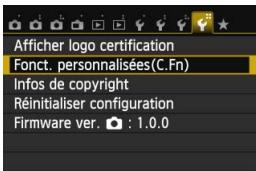 CANON EOS 250D - Personnalisation de l'appareil photo - 2