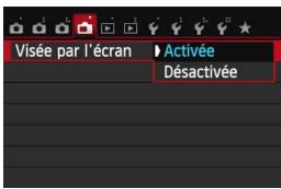 CANON EOS 250D - Activation de la prise de vue avec visée par l'écran - 1