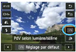 CANON EOS 250D - Affichez l'image de visée par l'écran. - 1