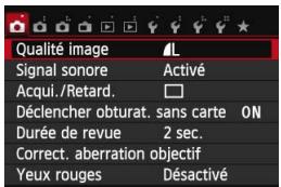 CANON EOS 250D - Écran de menu - 2