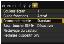 CANON EOS 250D - MENU annulation du signal sonore pendant les opérations tactiles - 2