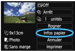 CANON EOS 250D - Écran des paramètres d'impression - 3