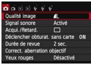 CANON EOS 250D - Écran de menu - 1
