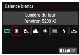 CANON EOS 250D - MENU accord de la source lumineuse - 2