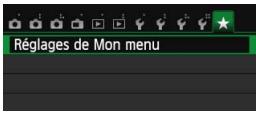CANON EOS 250D - MENU enregistrement de mon MENU - 1