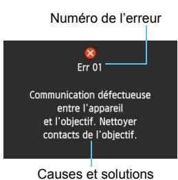 CANON EOS 250D - Codes d'erreur - 1