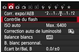 CANON EOS 250D - MENU réglage du flash - 1