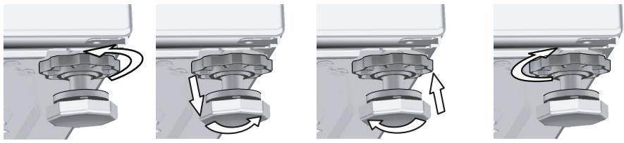 BEKO WDW 85120 - Réglage des pieds - 2