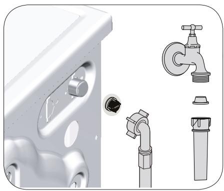 BEKO WDW 85120 - Nettoyage les filtres d'arrivee d'eau - 1