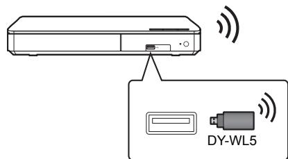 PANASONIC DVD-S500EP - Połaczenia sieci bezprzemodowej - 1