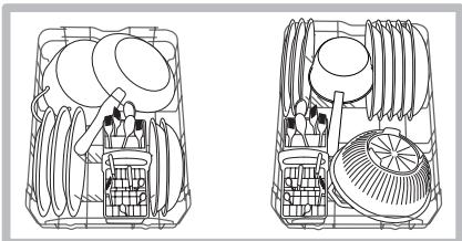ARISTON LSP720 - Esempi di caricamento cesto inferiore - 1