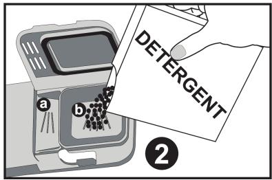 HAIER DW15T2145 - Remplissage du compartiment à détergent - 2